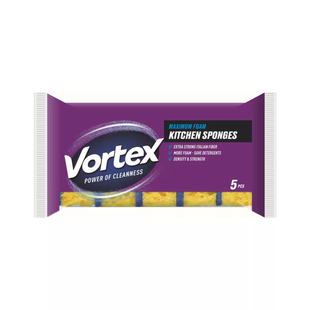 Vortex konyhai nagy lyukas szuper hab szivacs (3x5 db)
