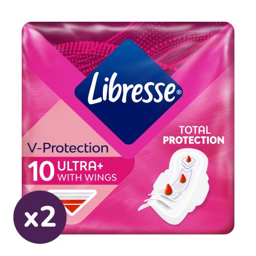 Libresse Ultra+ szárnyas egészségügyi betét (2x10 db)