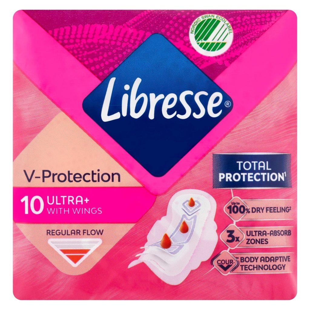 Libresse Ultra+ szárnyas egészségügyi betét (2x10 db)