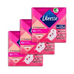 Libresse Ultra+ szárnyas egészségügyi betét (3x10 db)