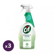   Cif Disinfect & Shine univerzális fertőtlenítő spray 3x750 ml