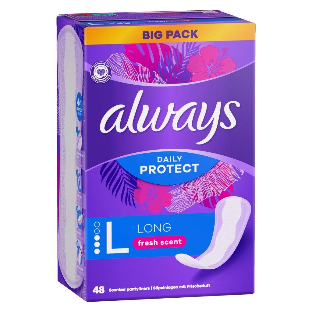 Always Daily Protect Hosszú Friss illattal Tisztasági Betét (2x48 db)