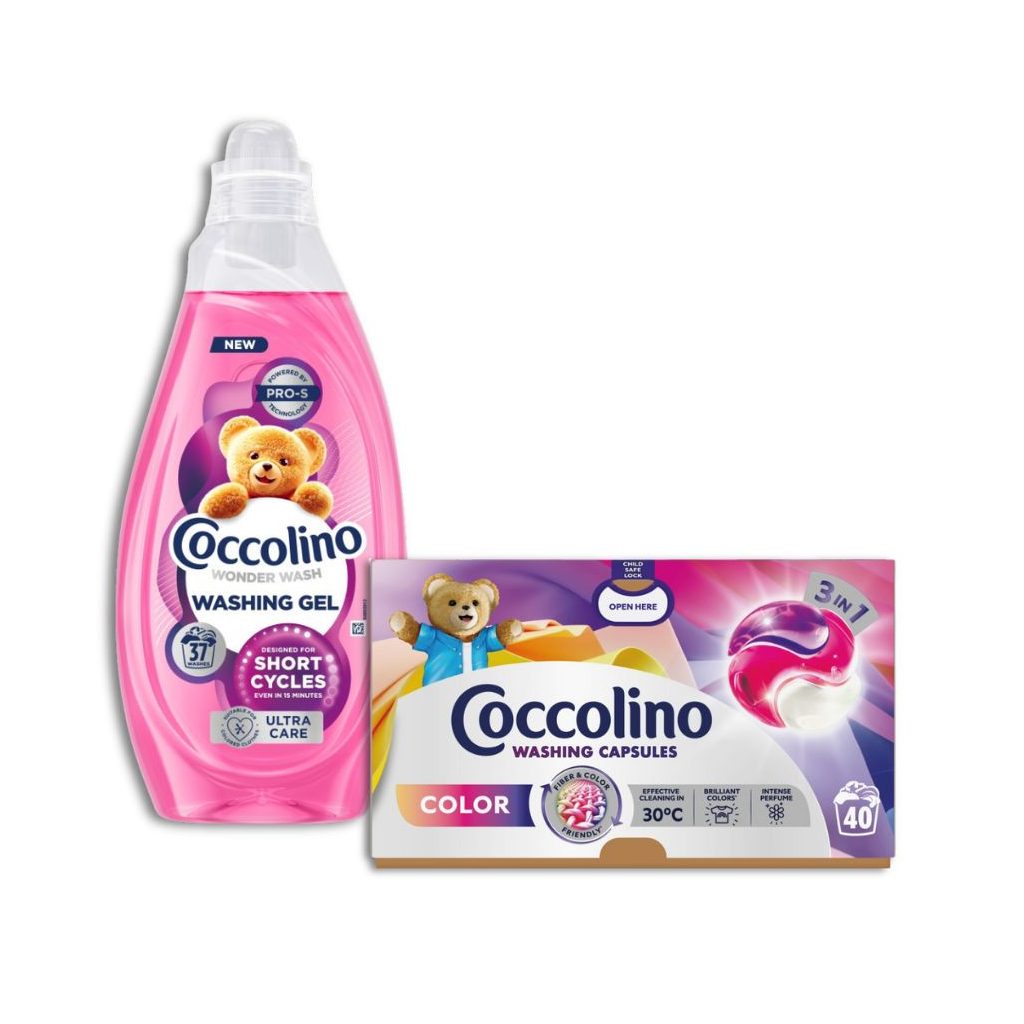 Coccolino Color mosókapszula+Wonder Wash Ultra mosógél