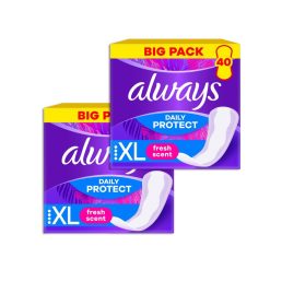   Always Daily Protect Extra hosszúság Friss illattal Tisztasági Betét (2x40 db)