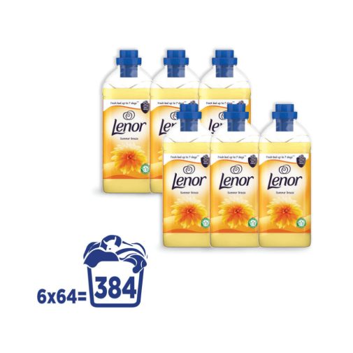 Lenor Summer Breeze textilöblítő 6x1,6 liter (384 mosás)