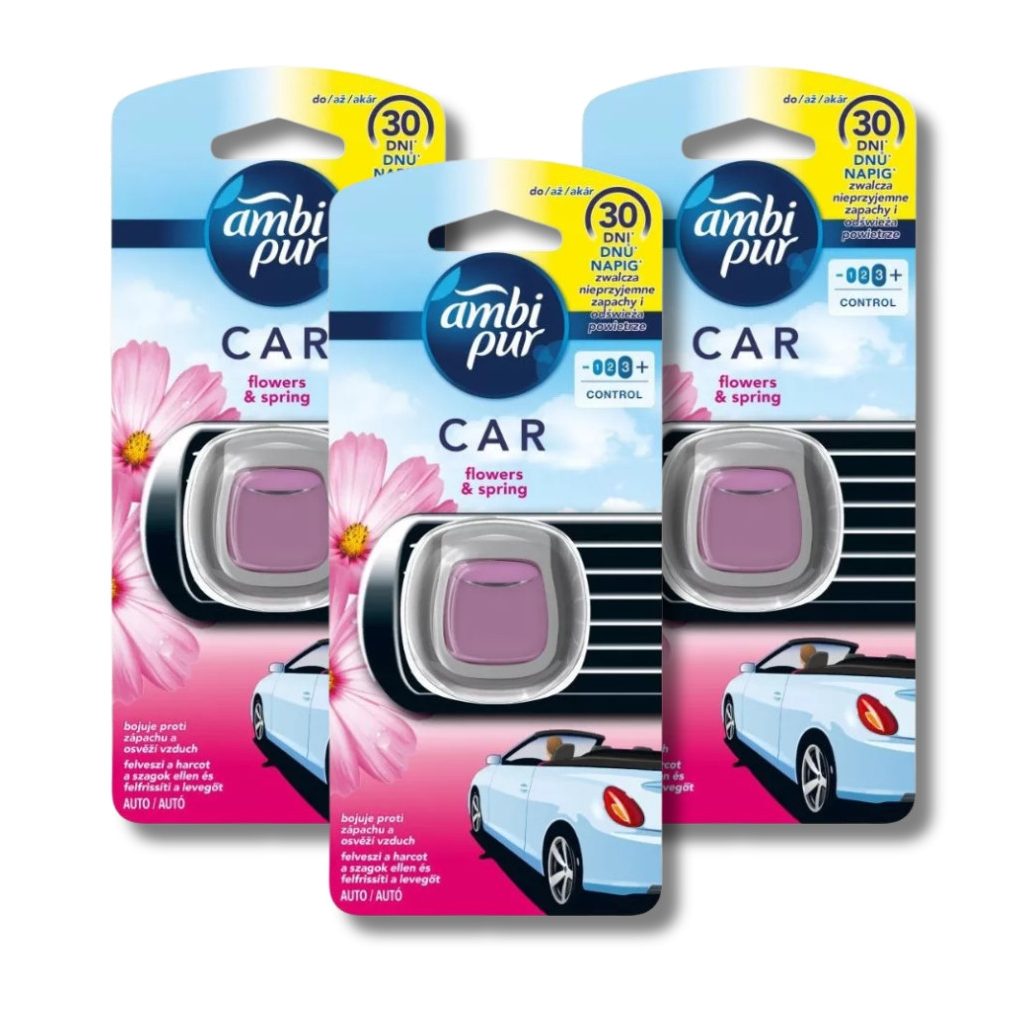 Ambi Pur Flowers & Spring autósillatósító (3x2 ml)
