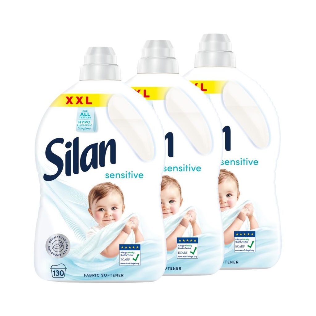 Silan Sensitive öblítő 3x2860 ml (390 mosás)