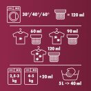 Woolite Keratin Therapy mosószer színes ruhákhoz 3x2,7 liter (135 mosás)