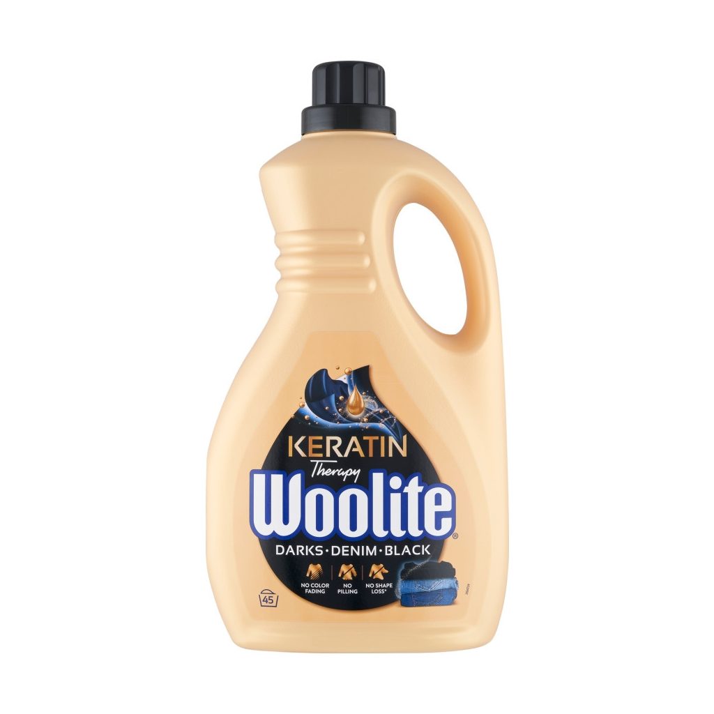 Woolite Keratin Therapy mosószer sötét ruhákhoz 3x2,7 liter (135 mosás)