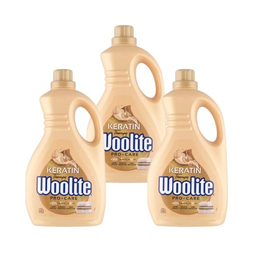 Woolite Keratin Therapy Pro-Care mosószer minden ruhatípushoz 3x2,7 liter (135 mosás)