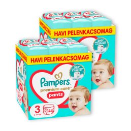   INGYENES SZÁLLÍTÁS - Pampers Premium Care Pants bugyipelenka 3, 6-11 kg HAVI PELENKACSOMAG 288 db