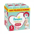 Pampers Premium Care Pants bugyipelenka 5, 12-17 kg, HAVI PELENKACSOMAG 102 db + Pampers Sensitive nedves törlőkendő