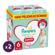   Pampers Premium Care Pants bugyipelenka 6, 15 kg+ HAVI PELENKACSOMAG 186 db