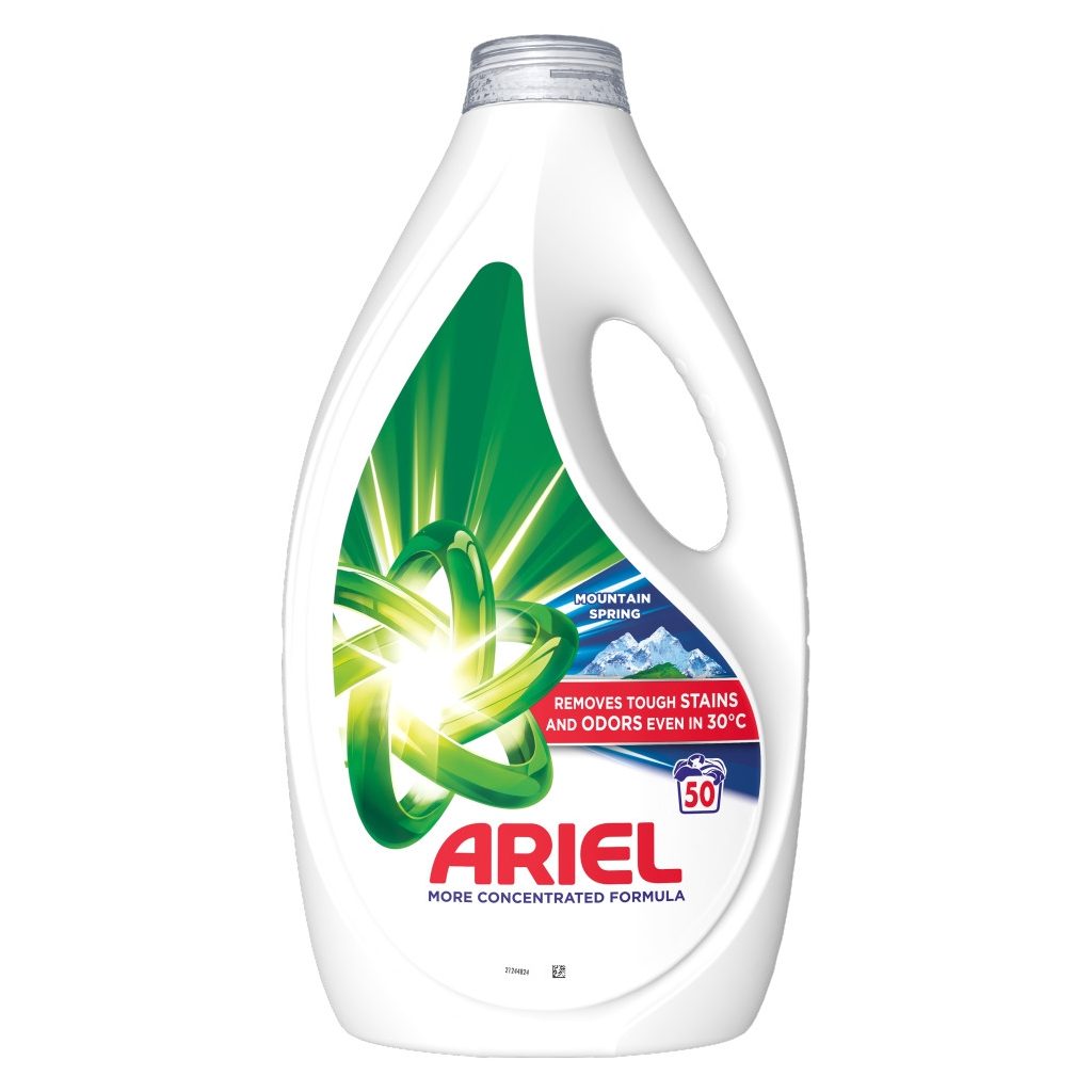 Ariel Mountain Spring folyékony mosószer 2x2,25 liter (100 mosás)