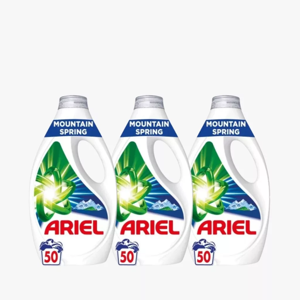 Ariel Mountain Spring folyékony mosószer 3x2,25 liter (150 mosás)