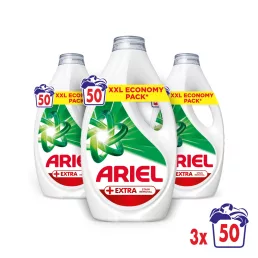   Ariel Extra Clean folyékony mosószer 3x2,25 liter (150 mosás)