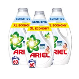   INGYENES SZÁLLÍTÁS - Ariel Sensitive Skin folyékony mosószer 3x2,7 liter (180 mosás)