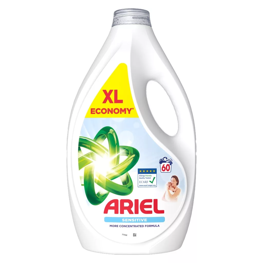 Ariel Sensitive Skin folyékony mosószer 3x2,7 liter (180 mosás)