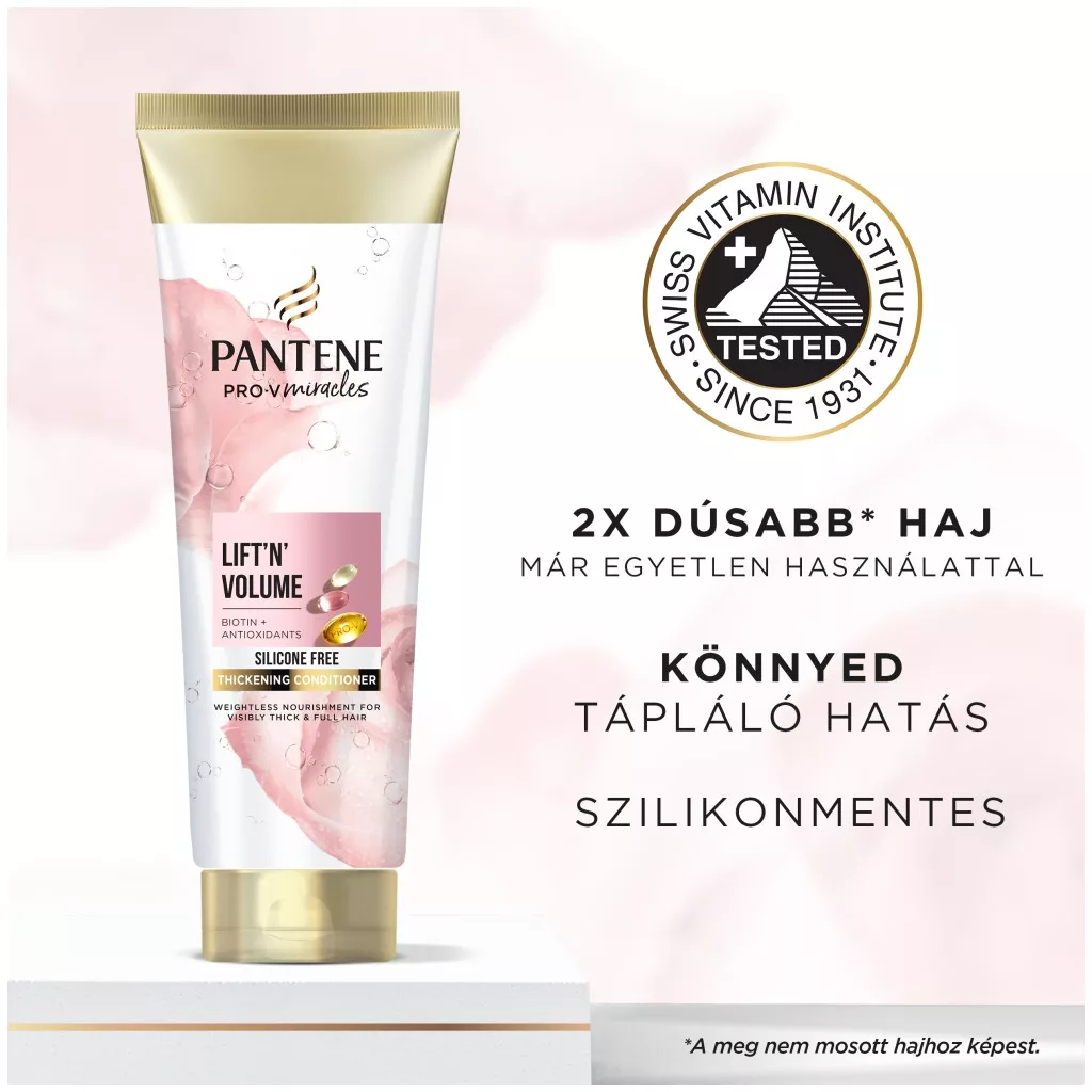 Pantene Pro-V Lift N Volume dúsító balzsam biotinnal (2x160 ml)