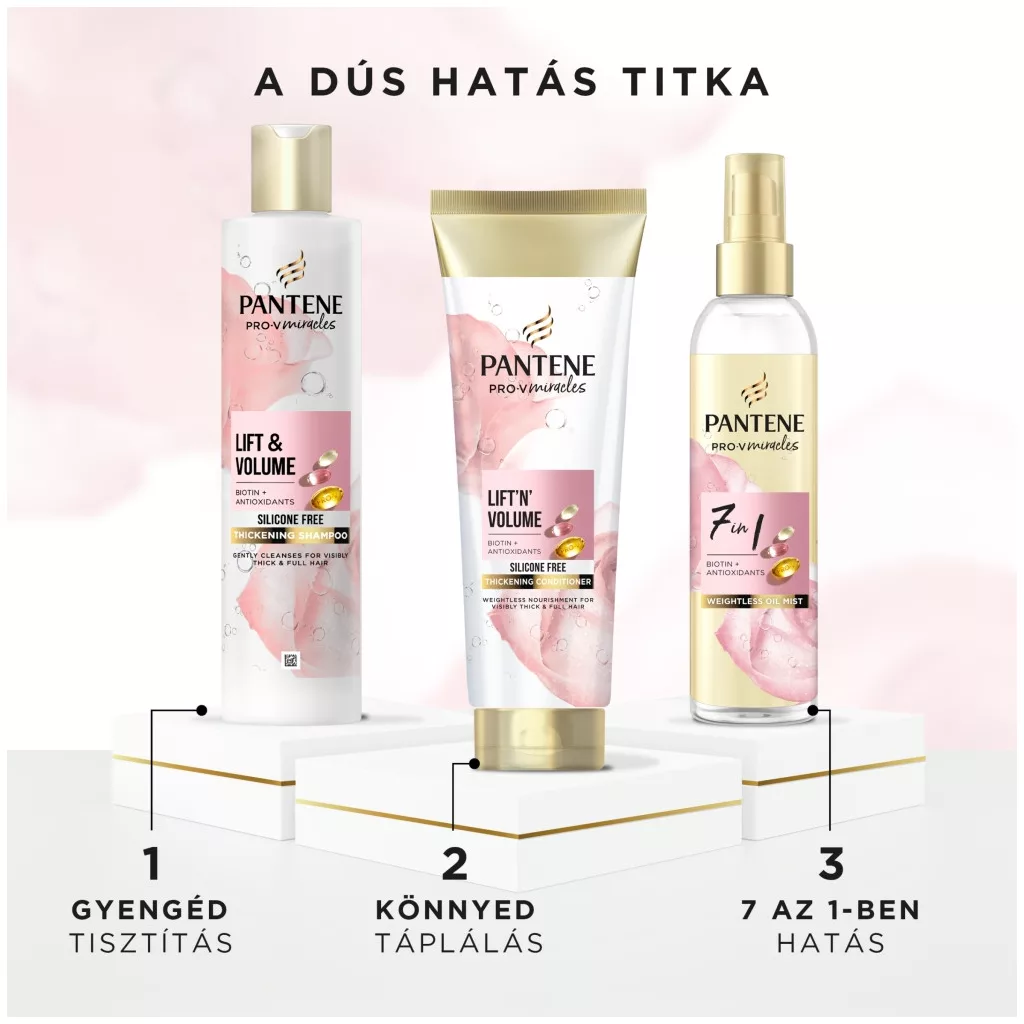 Pantene Pro-V Lift N Volume dúsító balzsam biotinnal (2x160 ml)