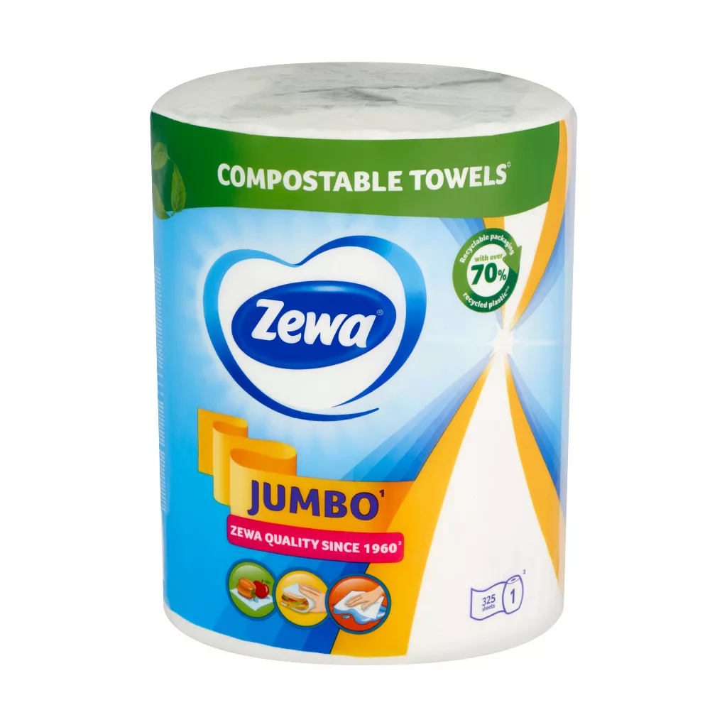 Zewa Jumbo White 2 rétegű papírtörlő 3x1 tekercs (3x325 lap)