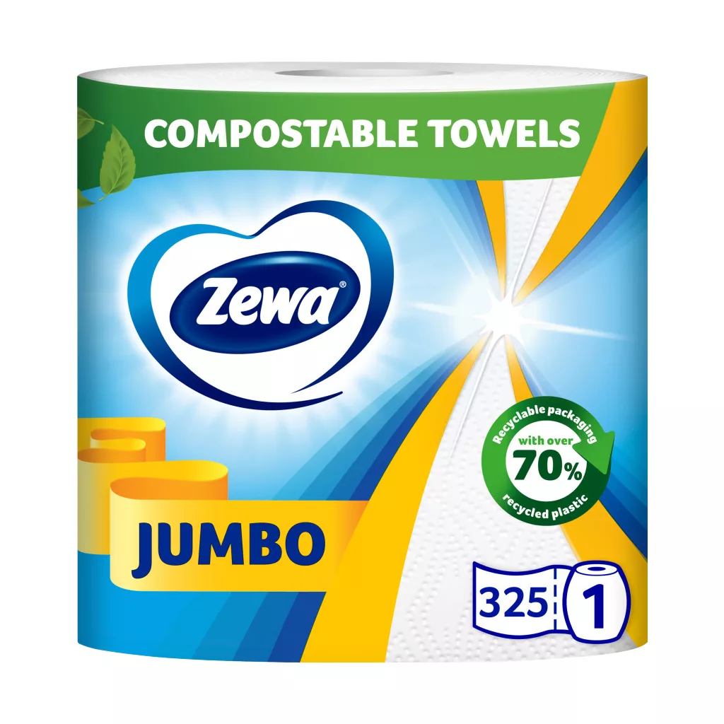 Zewa Jumbo White 2 rétegű papírtörlő 3x1 tekercs (3x325 lap)