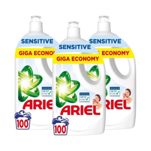 INGYENES SZÁLLÍTÁS - Ariel Sensitive Skin folyékony mosószer 3x4,5 liter (300 mosás)