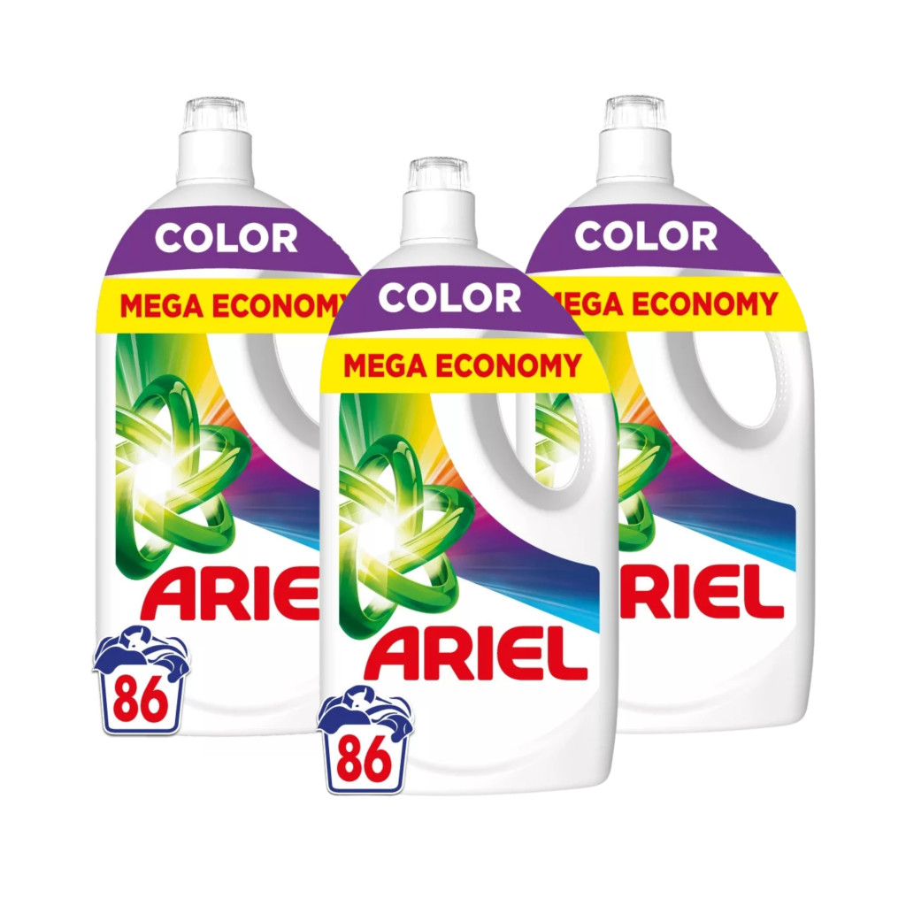 INGYENES SZÁLLÍTÁS - Ariel Color folyékony mosószer 3x3,87 liter (258 mosás)