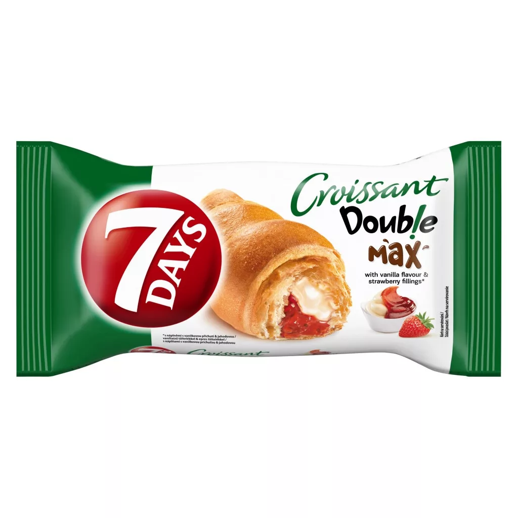 7Days Double epres-vaníliás töltött croissant 3x80 g