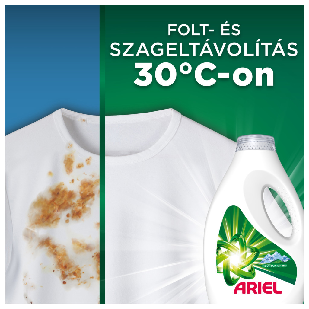 INGYENES  SZÁLLÍTÁS - Ariel Folyékony Mosószer Mountain Spring 3x4,5 liter (300 mosáshoz)