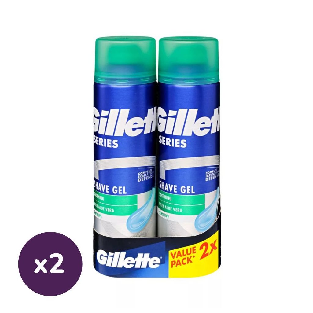 Gillette Series nyugtató hatású borotvazselé (2x2x200 ml)