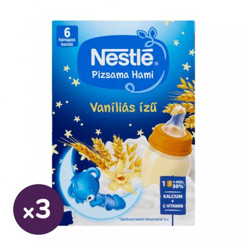 Nestlé Pizsama Hami UHT Vaníliás ízű folyékony gabonás bébiétel 6 hó+ (3x400 ml)