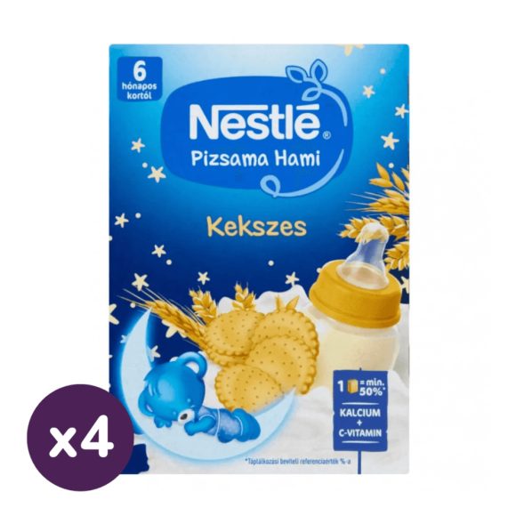 Nestlé Pizsama Hami UHT Kekszes folyékony gabonás bébiétel 6 hó+ (4x400 ml)