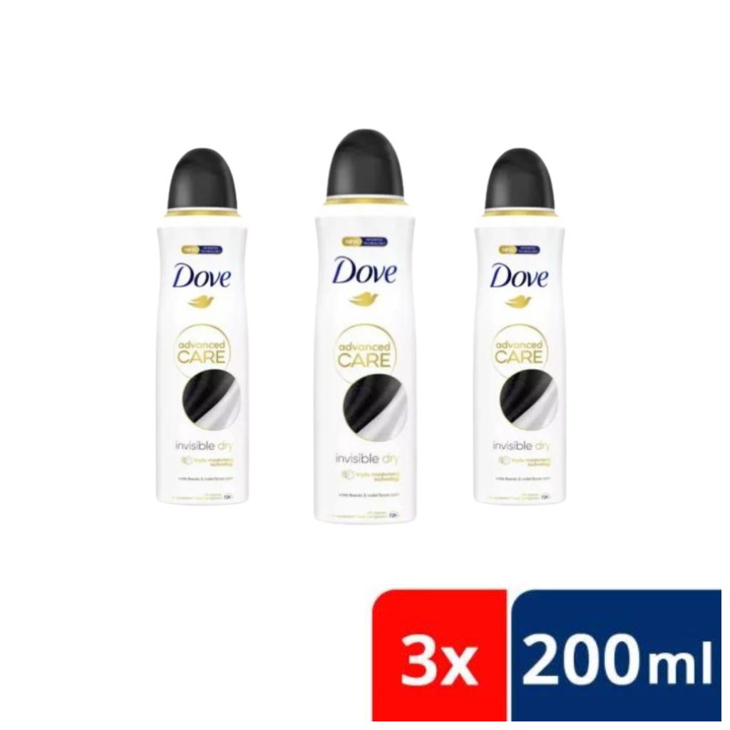 Dove Invisible Dry izzadásgátló aeroszol (3x200 ml)