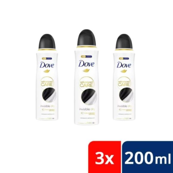 Dove Invisible Dry izzadásgátló aeroszol (3x200 ml)