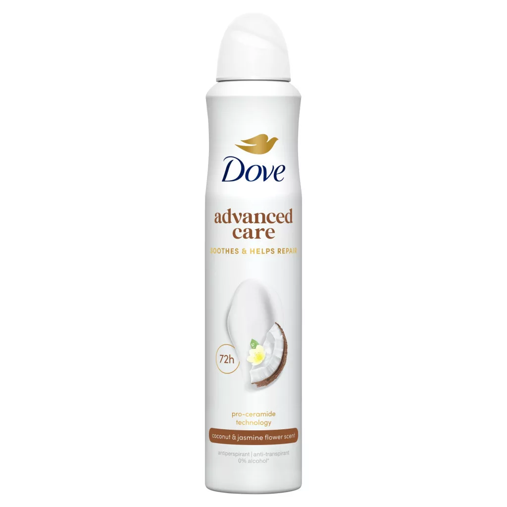 Dove Advanced Care Coconut&Jasmine Flower izzadásgátló aeroszol (3x200 ml) + AJÁNDÉK Hajpánt