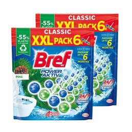 Bref Power Aktiv Pine WC frissítő (2x6x50 g)