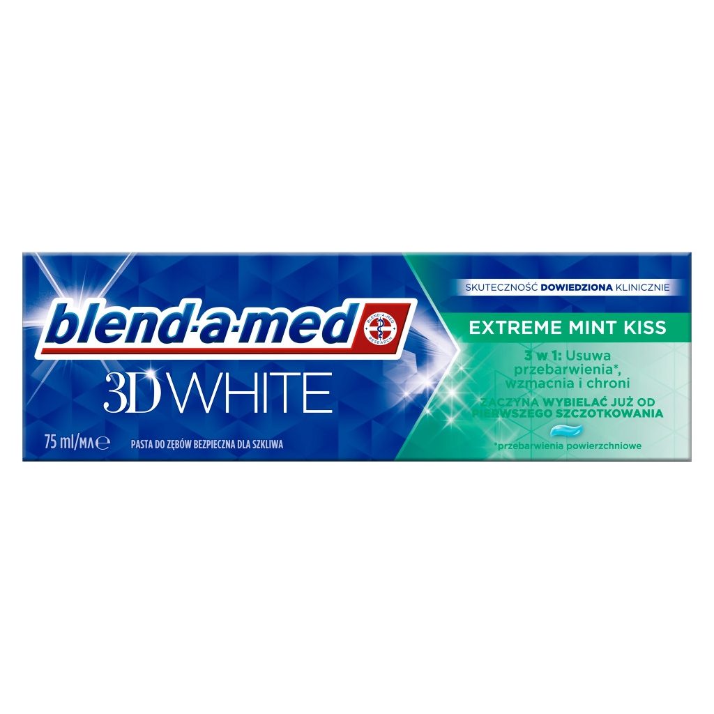 Blend-a-med 3D White Extreme Mint Kiss fogkrém 3x75 ml