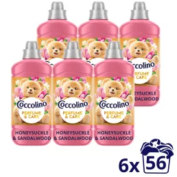   Coccolino Perfume & Care Honeysuckle & Sandalwood öblítő 6x1288 ml (336 mosás)