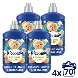   Coccolino Perfume & Care Passion Flower & Bergamot öblítő 4x1610 ml (280 mosás)