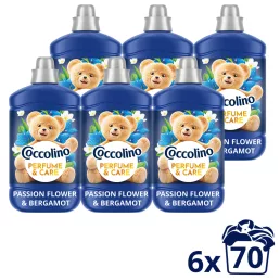   Coccolino Perfume & Care Passion Flower & Bergamot öblítő 6x1610 ml (420 mosás)
