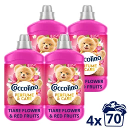   Coccolino Perfume & Care Tiare Flower & Red Fruits öblítő 4x1610 ml (280 mosás)