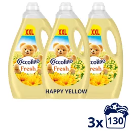   Coccolino Fresh Happy Yellow öblítő 3x2990 ml (390 mosás)
