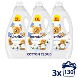   Coccolino Sensitive Cotton Cloud öblítő 3x2990 ml (390 mosás)