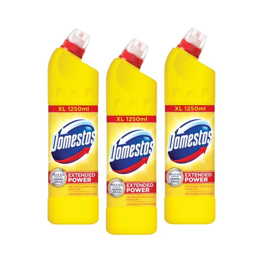 Domestos fertőtlenítő hatású tisztítószer, Citrus Fresh (3x1250 ml)