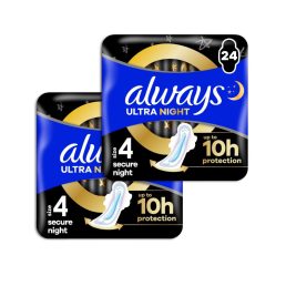 Always Ultra Secure Night egészségügyi betét (2x24 db)