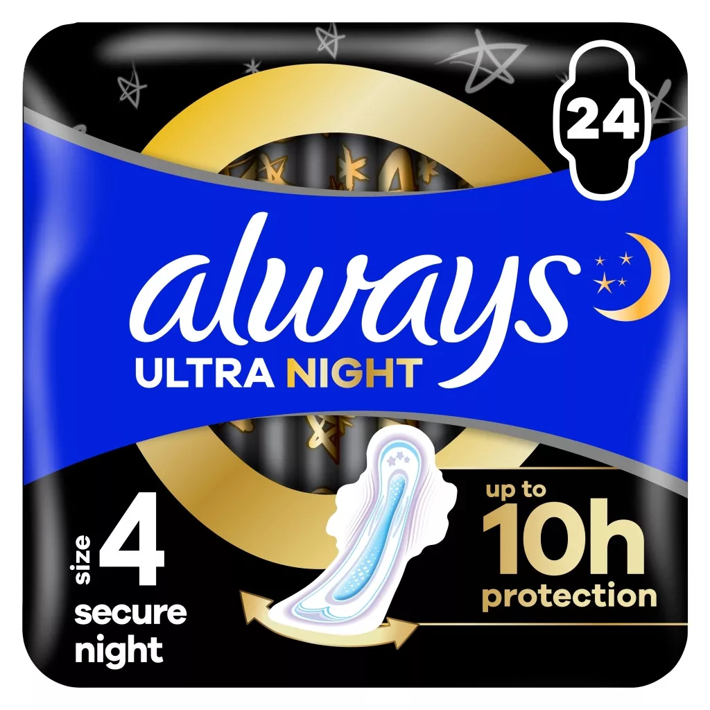 Always Ultra Secure Night egészségügyi betét (2x24 db)