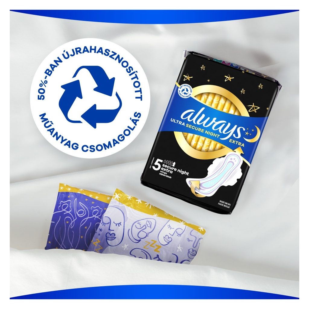 Always Ultra Secure Night Extra egészségügyi betét (2x10 db)