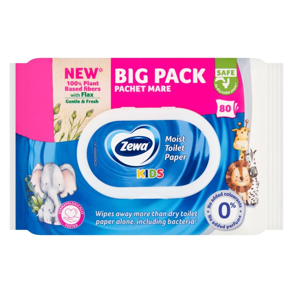 Zewa Baby nedves toalettpapír (2x80 db)