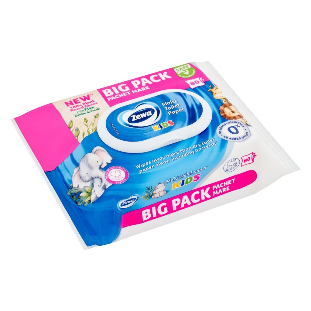 Zewa Baby nedves toalettpapír (2x80 db)